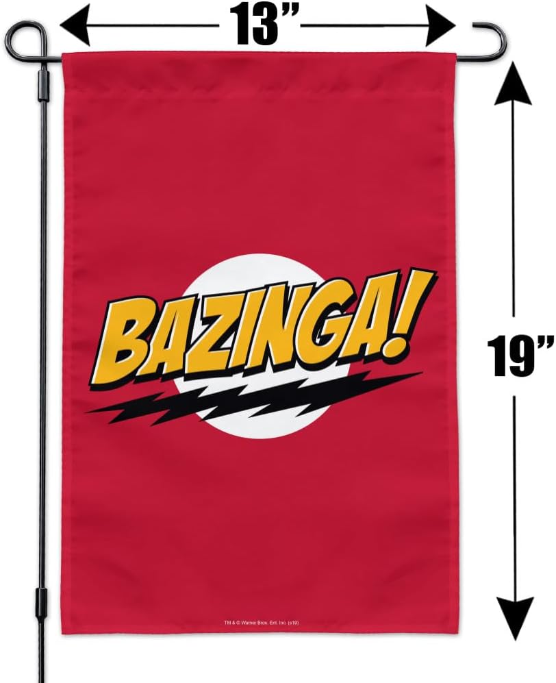 The Big Bang Theory Sheldon Bazinga Garden Yard Flag
