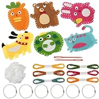 BUTORY Sewing Kit for Kids Cute Animal Sewing Craft Set Fun and Educational DIY Doll Sewing Toys Beginners Sewing Kit DIY Handcraft Sewings Kits for Boys Girls Over 6 Years Old Beginners