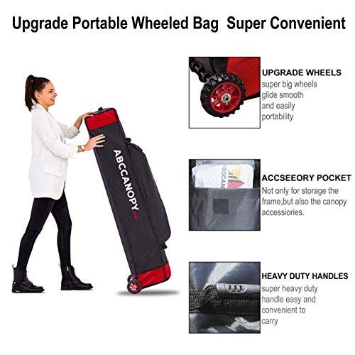 Image of ABCCANOPY Heavy Duty Easy Pop up Canopy Tent with Sidewalls 10x10, Navy Blue