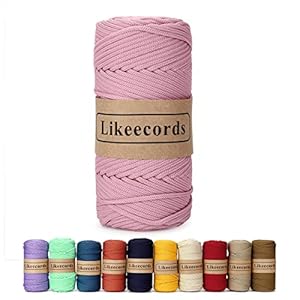 Likeecords Polyester Kordel 4mm x 130m Carne