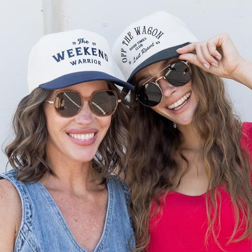 Image of Friday Feelin' Trucker Hat Women Men Baseball Cap Western American Fitted Trucker Hats Baseball Hat All Occasion - One Size