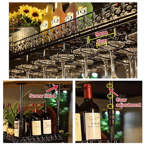 Support pour bouteilles de vin à l'envers pour libérer vos placards