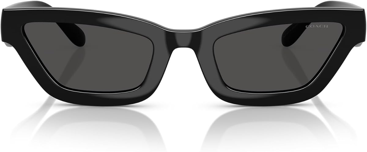 COACH womens Hc8420u Universal Fit Rectangular Sunglasses