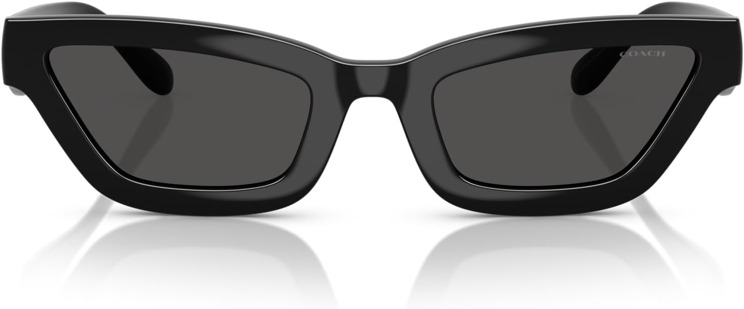 COACH womens Hc8420u Universal Fit Rectangular Sunglasses