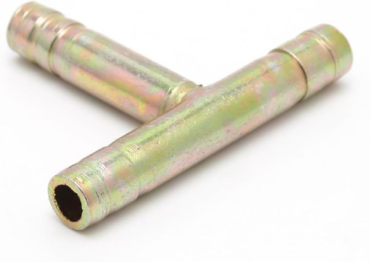Tee Fitting ，water pipe connector, Hose Barb Fittings, Tee 3 Way Barbed Connector For Tubing Metallic 8mm 5/16 Inch P15F