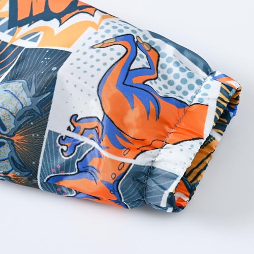 Kids Rain Jacket Funny Cartoon Windbreaker Waterproof Coat Girls Boys Zip Hooded Outerwear Fall Raincoat with Pocket3