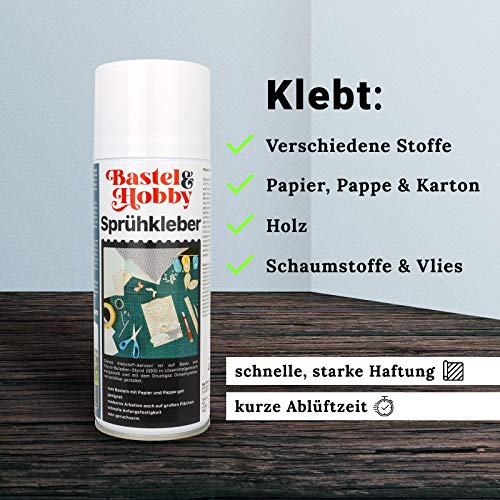 Sprühkleber BIG DIFFERENCE Bastel transparent 500ml Aerosol