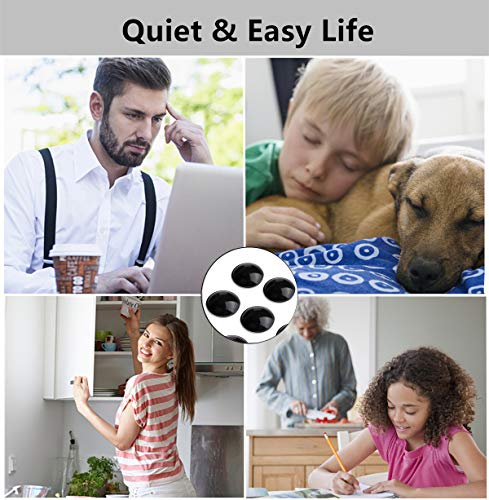 Black Rubber Feet Bumper Pads 10Mm 50Pcs Sound Dampening For Cabinet Doors Drawers Laptop Electronics Picture Frame #TOP6