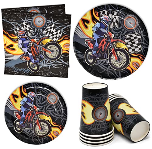 Gift Boutique 96 Pcs Motorcycle Biker Party Supplies