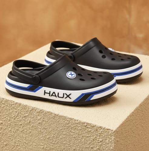 Image of HAUX Casual Clogs for Men | Soft & Comfortable EVA Slip-Ons | Lightweight Slippers & Everyday Wear Comfort Clogs for Men