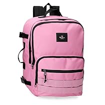 Pepe Jeans Aris Colorful Zaino per laptop 15,6″ Doppio scomparto Rosa 31x44x17,5 cm Poliestere by Joumma Bags