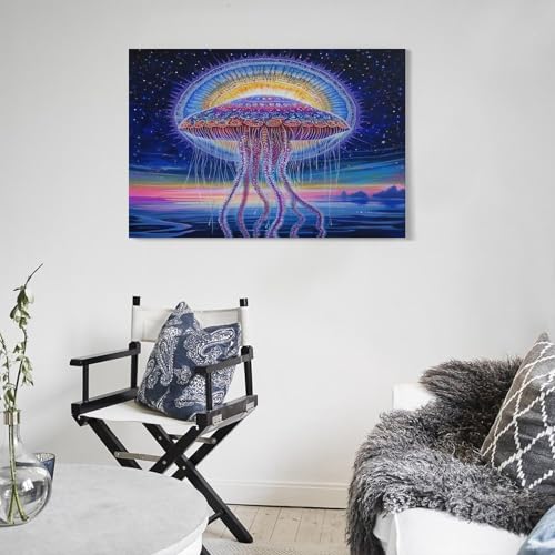 Méduses décoration murale : transformez un mur vide en œuvre d'art - 5