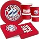 Amscan 9906516 - FC Bayern München Wimpelkette, Größe 400 x 19,5 cm, aus Plastik, Girlande für Fan- oder Fußballparty, Hängedekoration, Dekoration, Rekordmeister