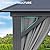 YITAHOME 10x13FT Gazebo Polycarbonate Hardtop Double Roof Canopy Outdoor with Netting and Shaded Curtains, Aluminum Frame Garden Tent for Patio, Backyard, Deck and Lawns, Grey