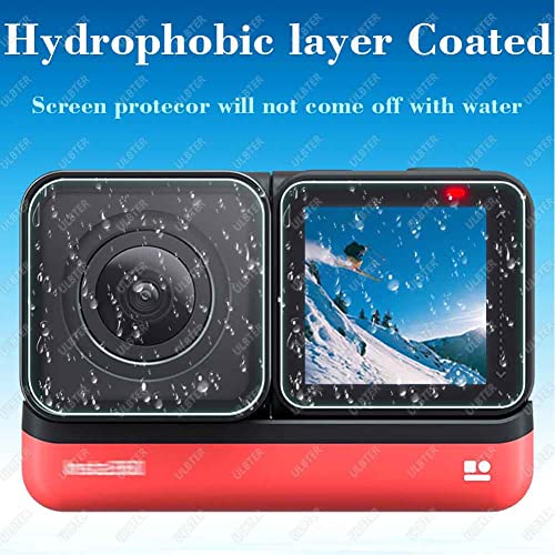 Screen Protector For Insta360 One Rs/One R, 2 Set Screen Protector For Lcd + 4K Wide Angle Lens, Ulbter Tempered Glass Cover 0.3Mm 9H Hardness Ultra-Clear #TOP5
