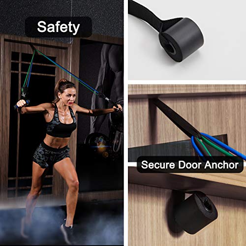 CORATED Resistance Bands Set - Beginner - Professional - Exercise Band for Working Out - Includes Stackable Workout Bands, Handles, Ankle Straps and Carry Bag
