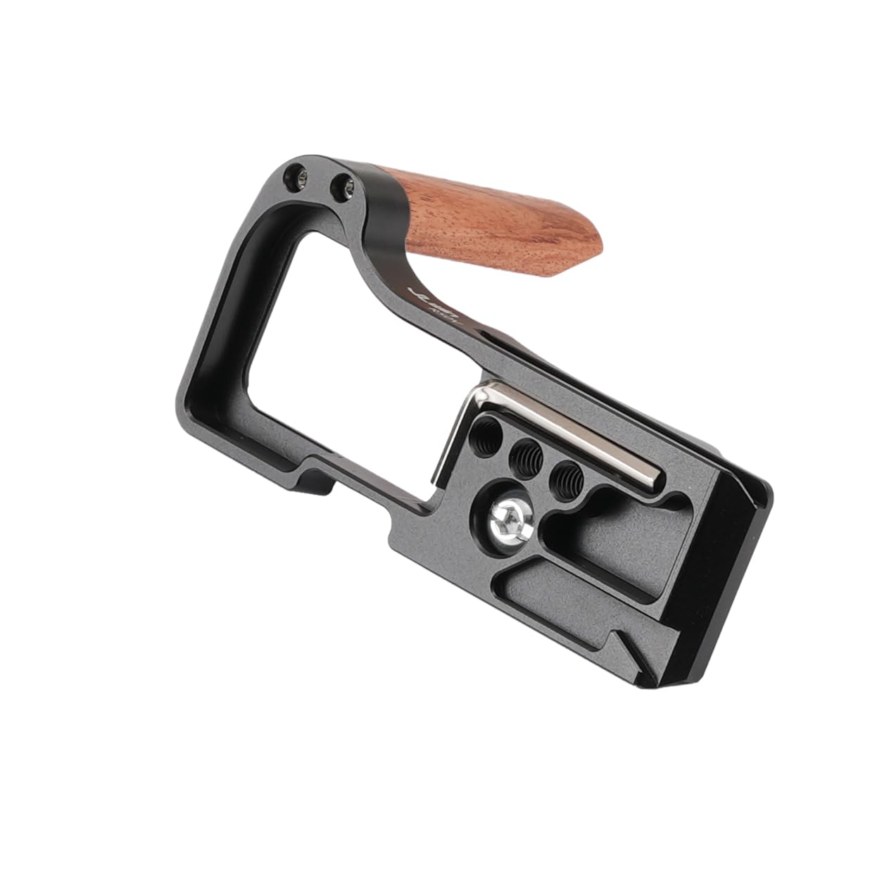 R50 V uchwyt w kształcie litery L z drewnianym uchwytem do aparatu Canon EOS R50 V, pasuje do aluminiowej płyty podstawowej Arca-Swiss Quick Release, z mocowaniami 0,6 cm - 20, kompatybilny ze