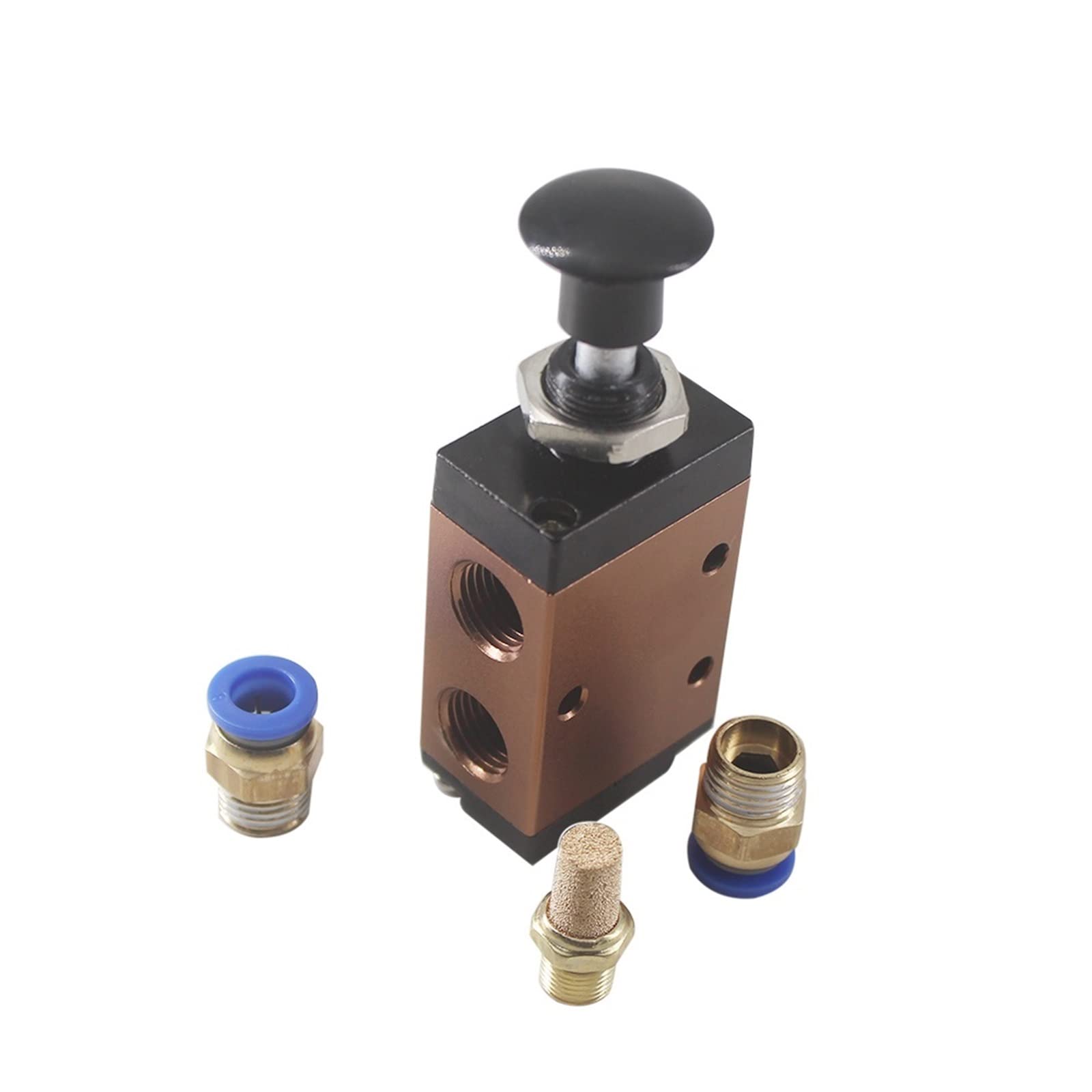 3R210-08/3R310-10 Valvola pneumatica push pull 3 vie 2 posizioni ad azionamento manuale di controllo azione diretta 1 pz