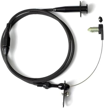 Lokar XCC-1601HT Cruise Control Cable Black Ss Housing with Black Aluminum Fittings