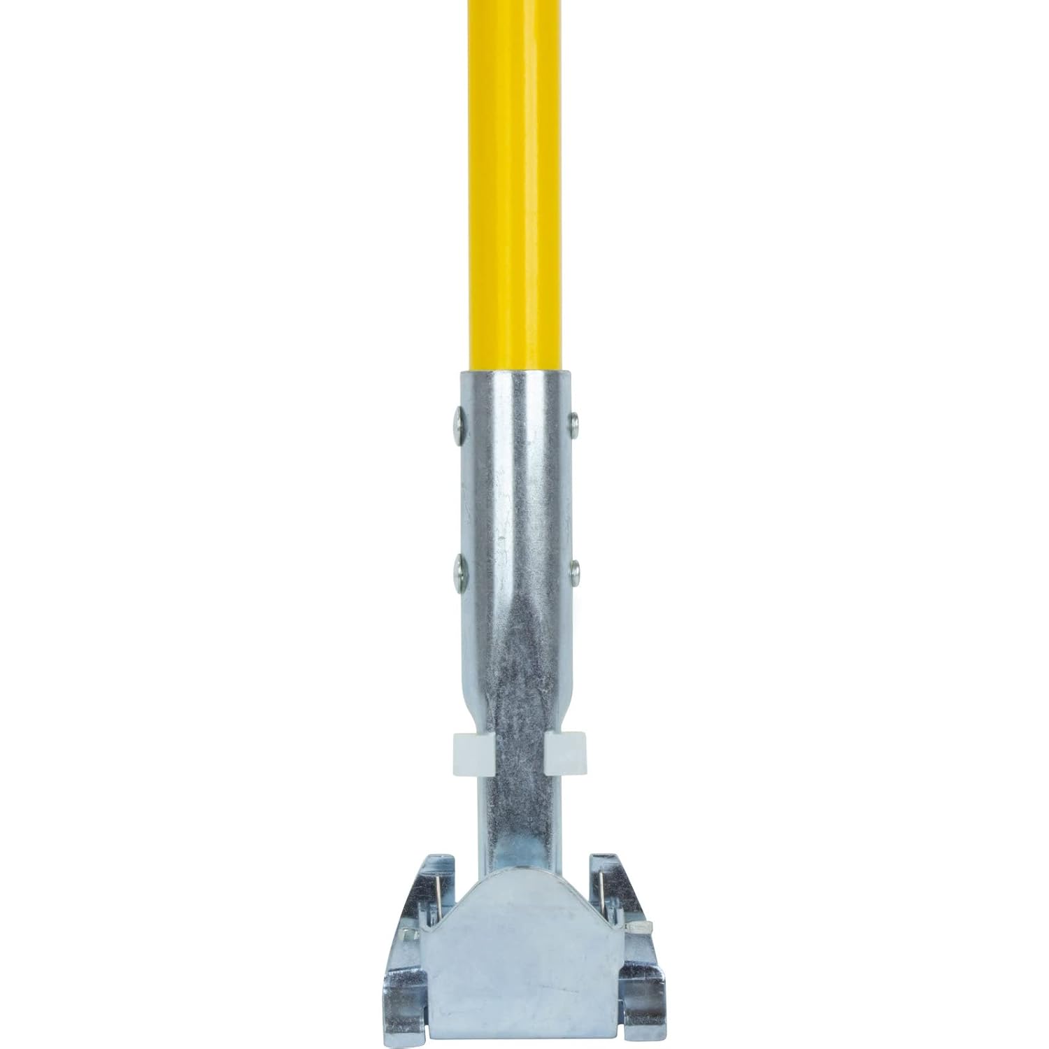 SPARTA Jaw Clamp Dust Mop Handle, Floor Dust Mop Frame Handle, Gripper Holder with Clip-On Connector for Floor Cleaning, Janitorial Supplies, Commercial Use, 60 Inches, Yellow, (Pack of 12)