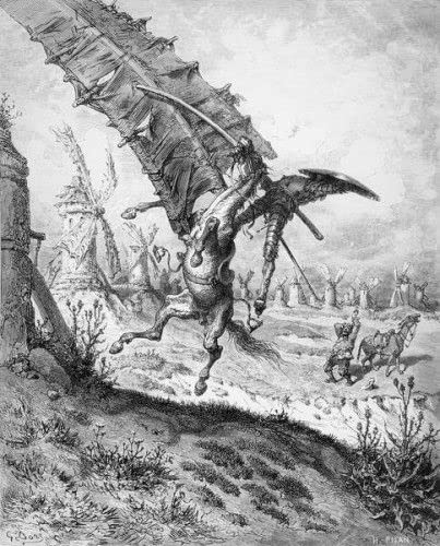 Cuadro de Gustave Doré Don Quijote para rellenar paredes vacías en despachos y salones