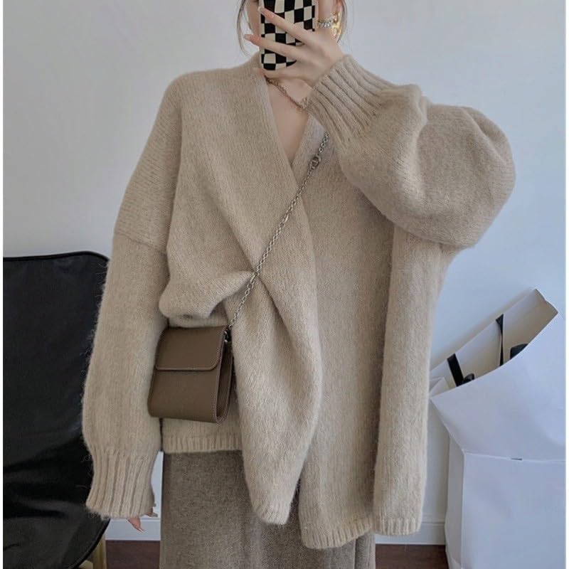 Long Sweaters for Women Casual Open Front Cardigan Oversized Chunky Knit Long Sleeve Cardigans Outwear Coats3
