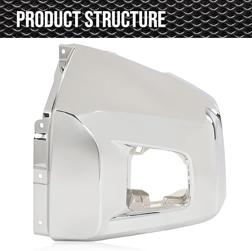 Miniatura 2 de CNNELL Tapa de parachoques delantera derecha lado del pasajero compatible con Toyota Tundra 2014-2018 para modelos sin sistema de asistencia de