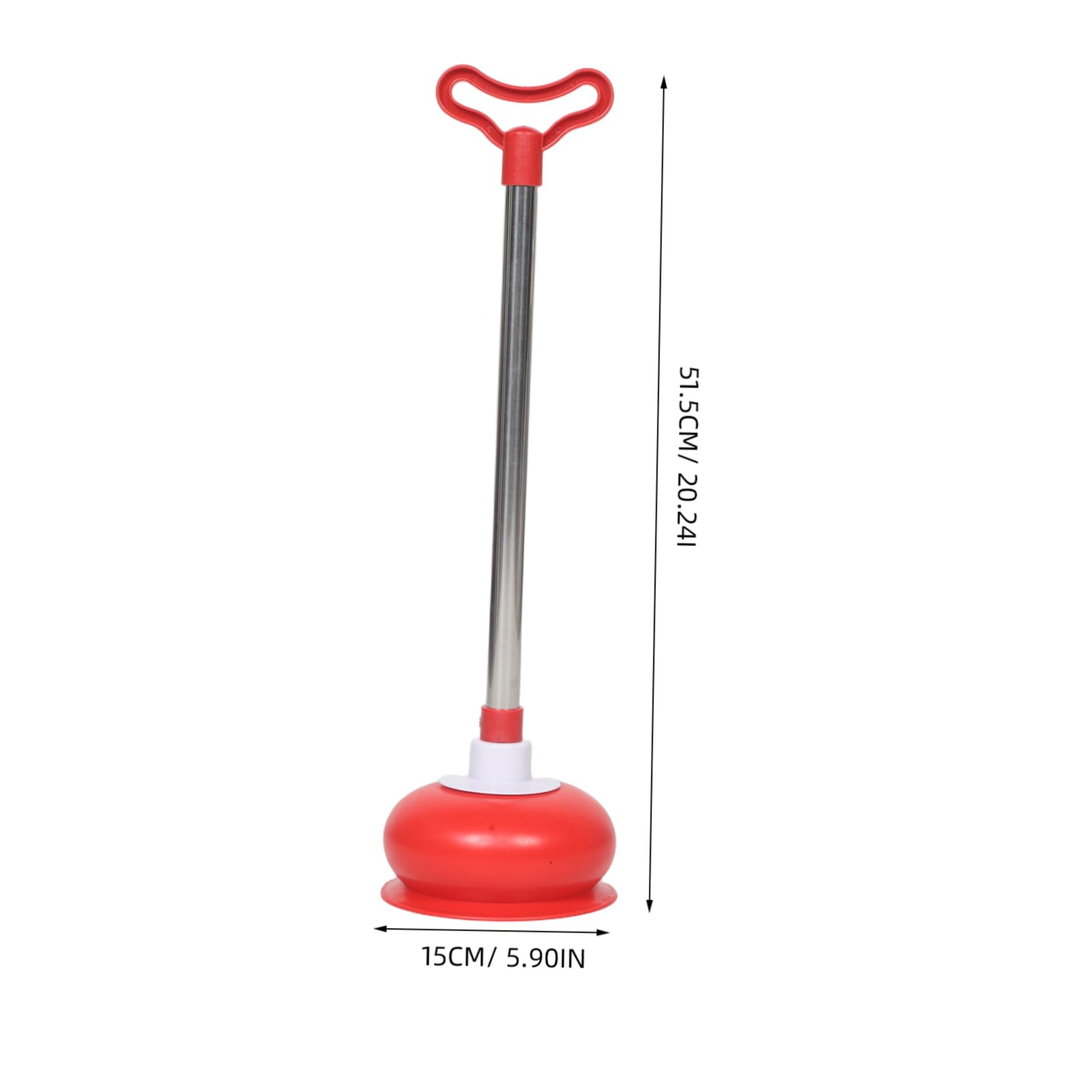 Healeved Ventosa Stura WC con Manico in Acciaio Inox, PVC, Rapida | Casa e Luoghi Pubblici, Compatto e Salvaspazio, Uso Ampio, Accessorio Bagno Colore Casuale