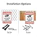 HISVISION Video Surveillance Sign 2-Pack, No Trespassing Metal Reflective Warning Sign, UV Protected & Waterproof, 10