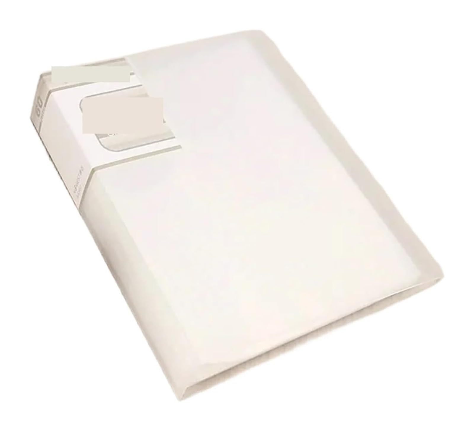 2pcs Cartella portadocumenti in PVC trasparente | Con display A5, organizer multicolore(WHITE)