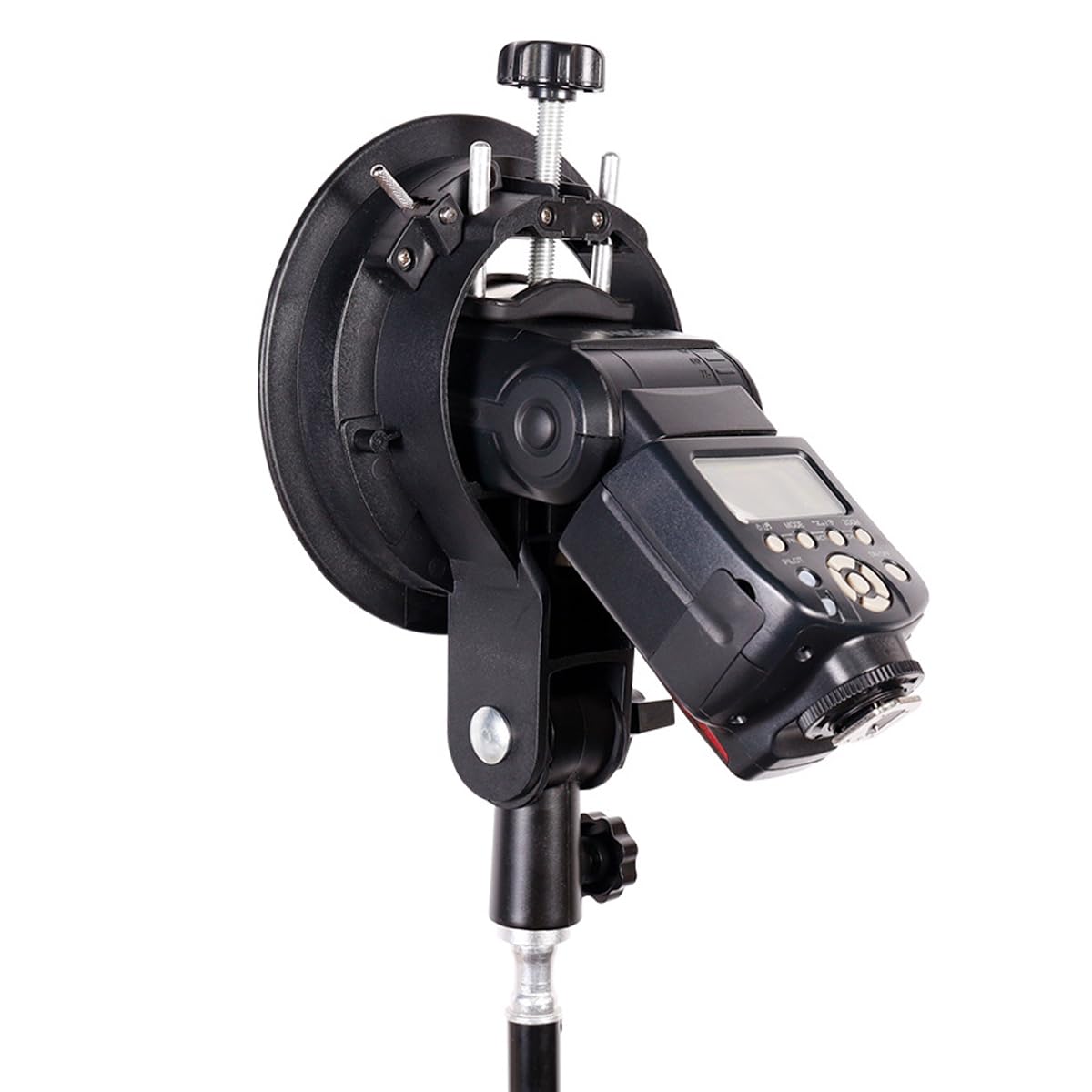 Ausi Soporte de flash tipo S: empuñadura de mano con montura Bowens S para flashes Speedlite, soportes de luz y softboxes.