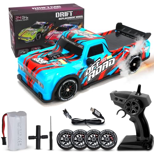 WILD & WITTY RC Drift Car 2.4 GHz with Wireless Remote Control, Turbo Drift Tires, High & Low-Speed...