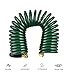 GHN-06 Heavy-duty EVA Recoil Garden Hose with 7-Pattern Spray Nozzle, Green, 50 Foot