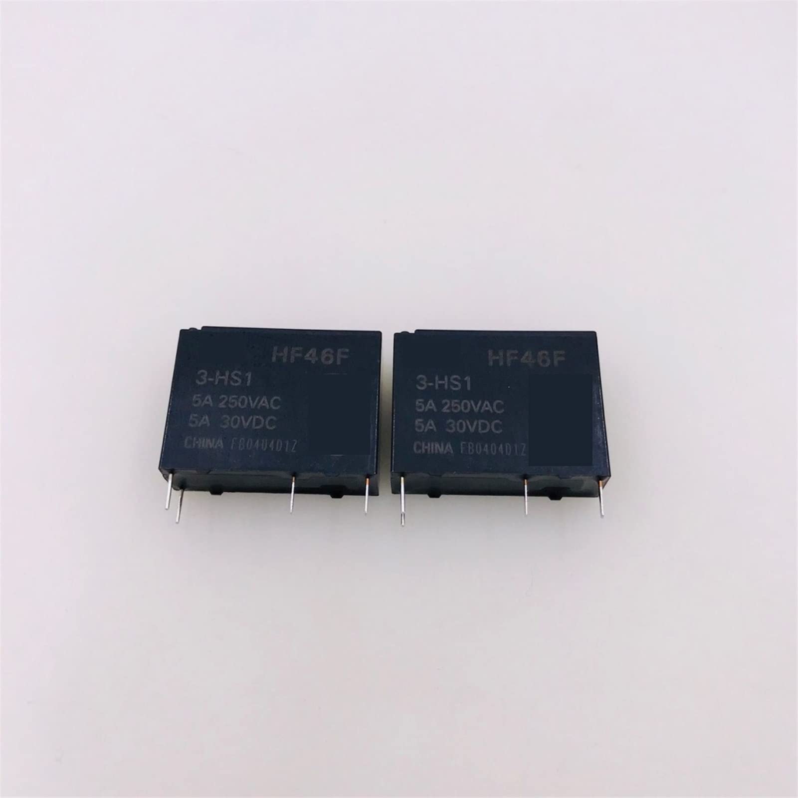 GJZIFGFWQ 10Pcs Relay HF46F-3-HS1 HF46F-5-HS1 HF46F-12-HS1 HF46F-24-HS1 HF46F 024 HS 12-HS1 5V 12V 24V 5A 250VAC 4PIN(HF46F-24-HS1)