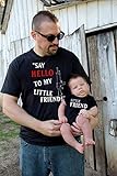 2 shirts | Father Son Matching Shirts | Say Hello to my little friend | Fathers Day Gift | New Baby | Daddy and Me | scarface | gift for dad