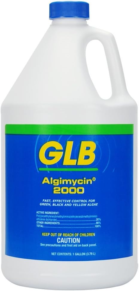 GLB Algimycin 2000 Algaecide, 1-Gallon, Case of 4