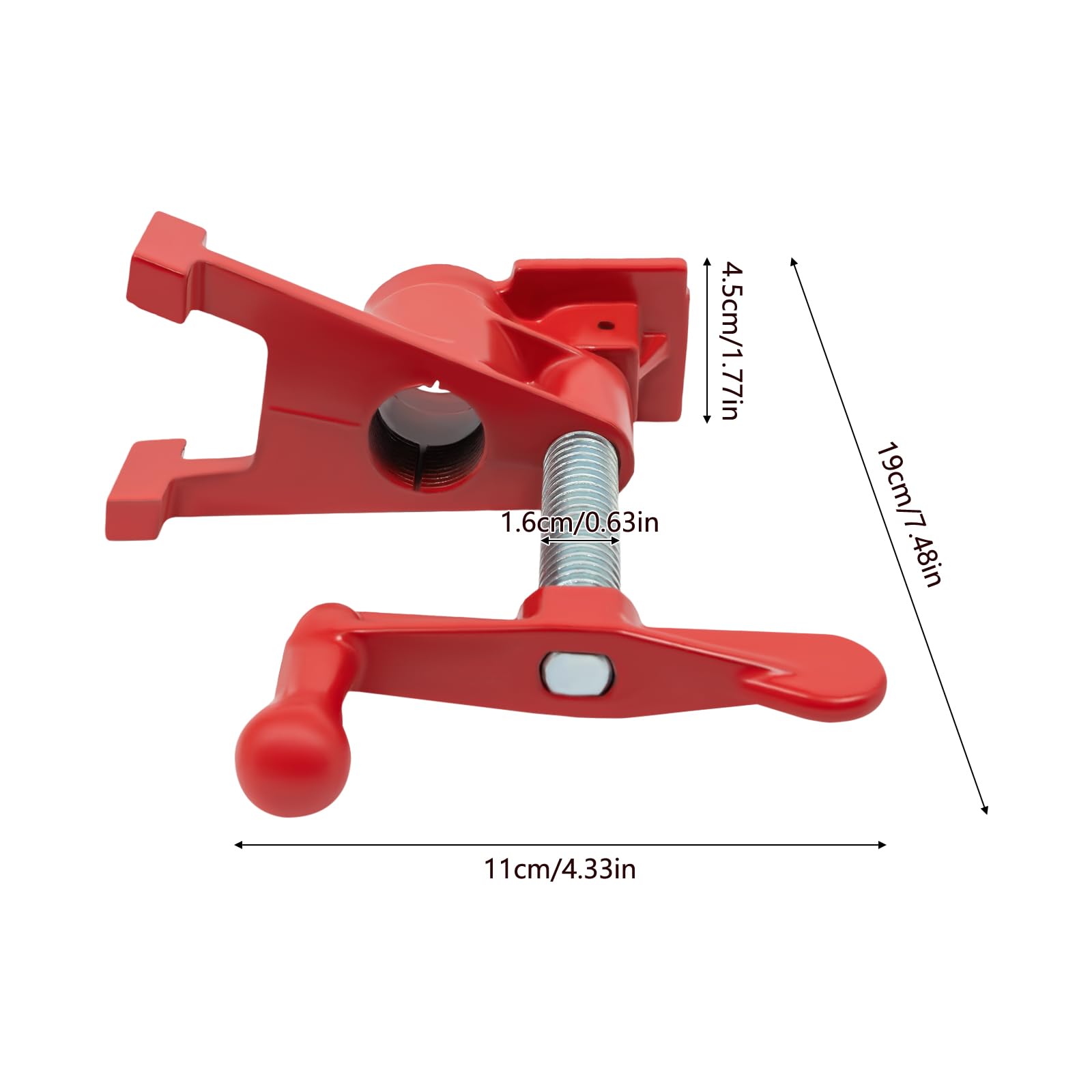 4 Pièces Colliers de Serrage à Vis pour Tuyaux 3/4", Serre-joint à Tube Serre Joint Dormant Établi pour Travail du Bois Serrage Rapide