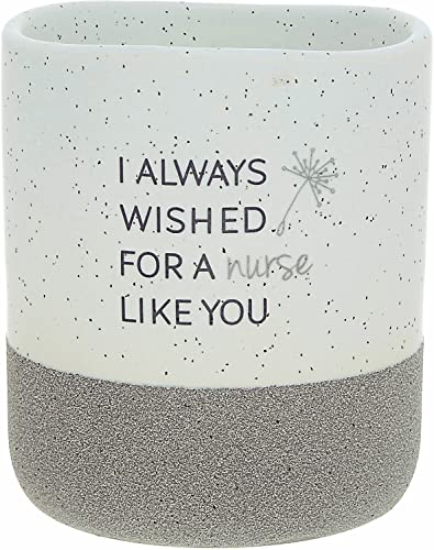 Pavilion Gift Company - I Always Wished For A Nurse Like You 10 Ounce Surprise Hidden Message Natural Soy Wax Candle Cotton Scented, 1 Count (Pack Of 1), 3.5” X 4” #TOP1