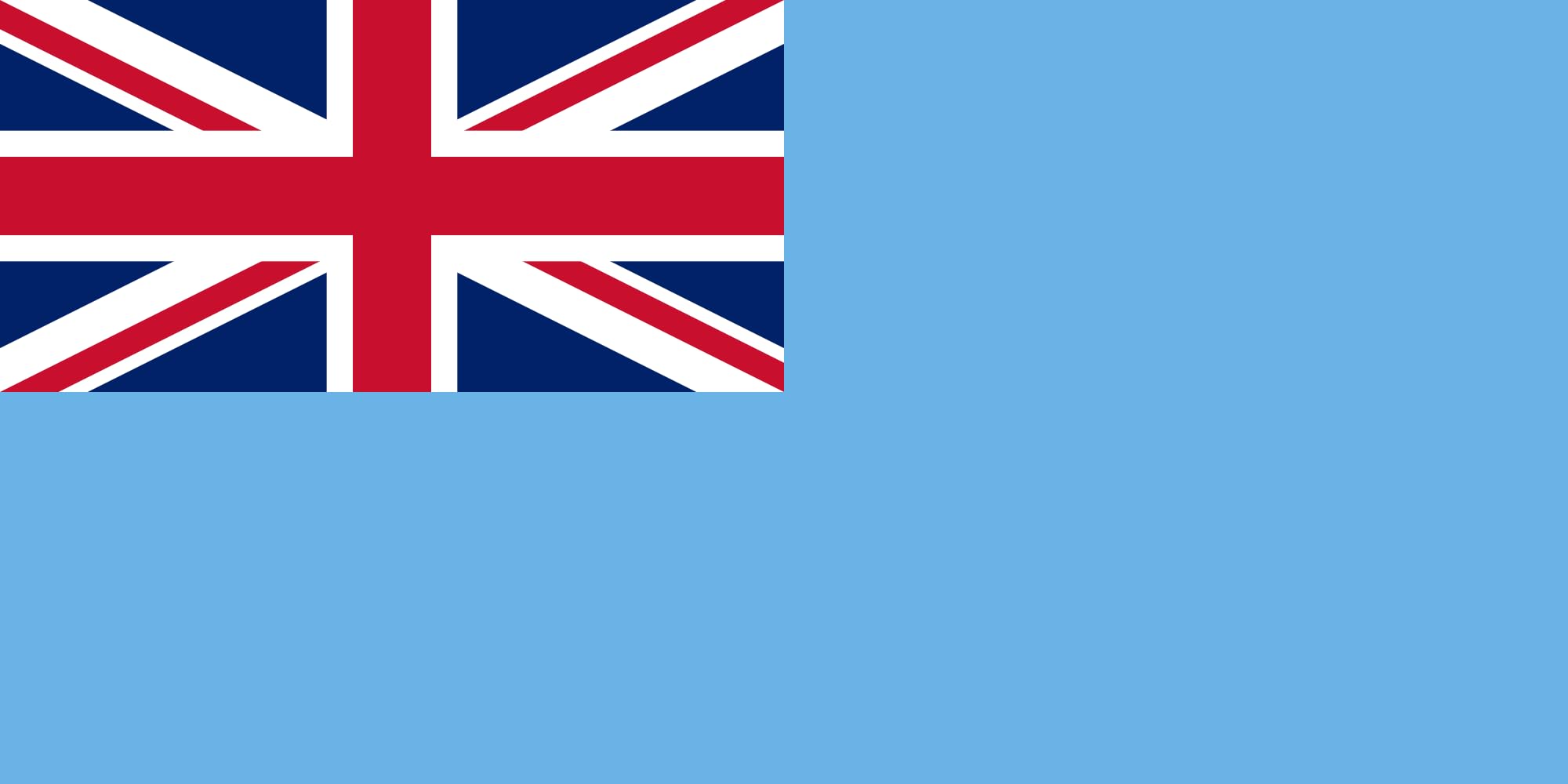 Drapeau Fidji sans blason grand format pavillon bleu Pacifique