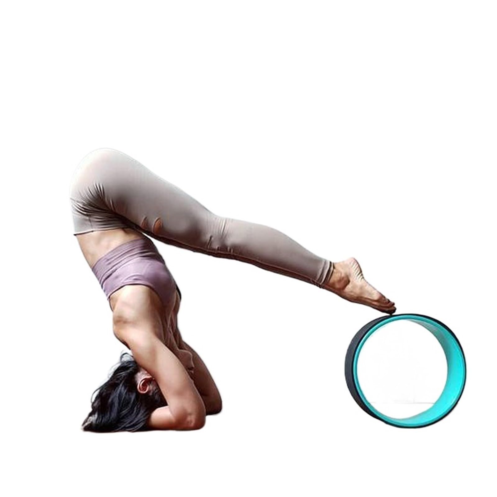 Rueda de Yoga, Rodillo Espuma, Alivio del Dolor Espalda, cómodo Accesorio Equilibrio, Aumenta la flexibilidad para aliviar el Dolor de Espalda