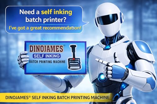 Image of DinoJames Batch Coding Ink Pads (Pack of 10) for 6mm Letter Size Machines - Model No. 6mm Compatible SG 556 or 666 All Modal 60x40mm
