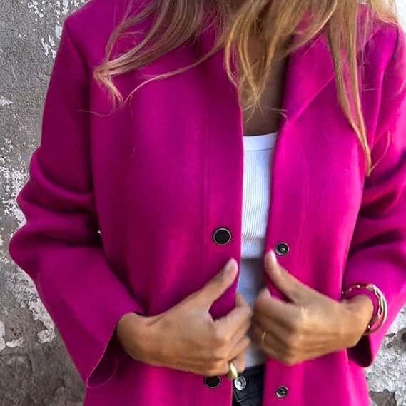 Casual Single Breasted Hooded Jacket, Women's Shawl Collar Winter Long Sleeve Lapel Button Up Long Coats3