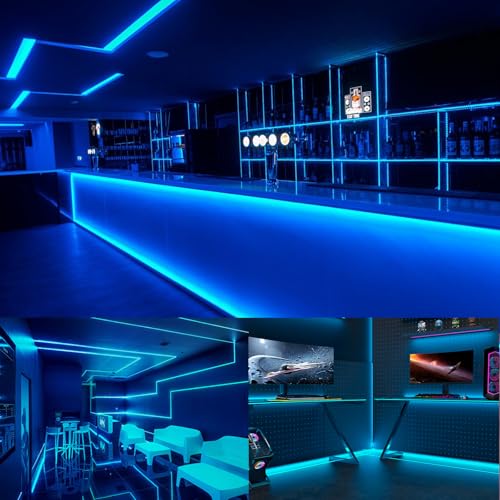 Tira LED Neon Azul 10 m 1200 LEDs Impermeable miniatura 3