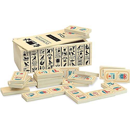 Jeu de dominos hiéroglyphes Le Louvre Vilac, le cadeau en bois idéal