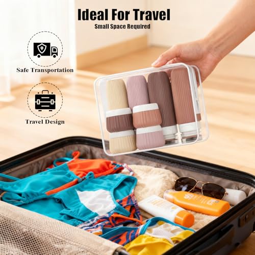 Flacon Voyage Avion 100Ml : 13 Pièces Flacon Voyage Kit, Flacon Voyage Silicone (Top 1) – Image 6