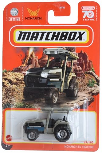 Matchbox Monarch EV Tractor 1:64 Silver miniatura 1