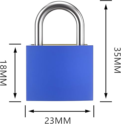 Miniatura 3 de 5 cerraduras de maleta con llaves, candado pequeño con llave, candados para equipaje, mini candado con llave para bolsas de viaje, casillero de