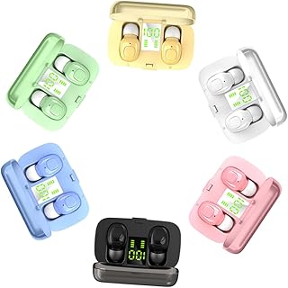 UKCOCO 1 Par De Fones De Ouvido Esportivos Sem Fio Fones De Ouvido Sem Fio Para Fone De Ouvido Para Celular Fones De Ouvido Sem Fio Com Exibição Digital Sem Fio Fones De Ouvido Sem Fio