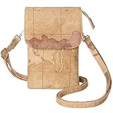MINICAT Women World Map Series Synthetic Leather Small Crossbody Cell Phone Purse Wallet Smartphone Bags For Travel(Map-RFID Blocking)