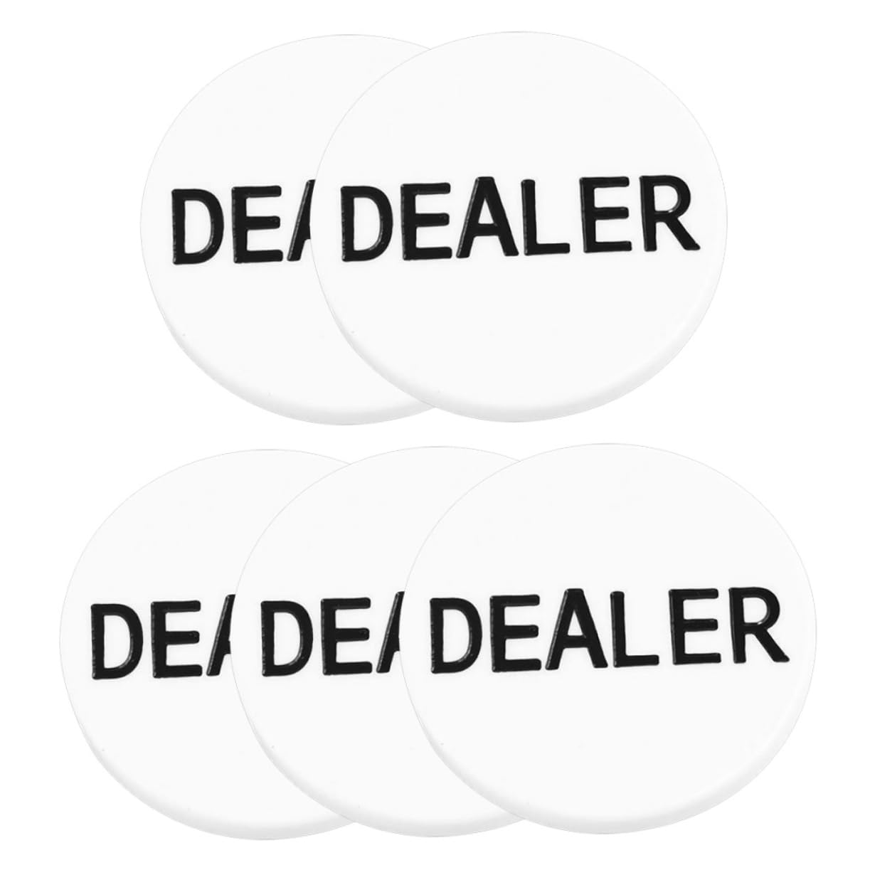 HOOTNEE Multifunctional Poker Chips Set 5pcs Bingo Game Chips Poker Gambling Counting Tokens